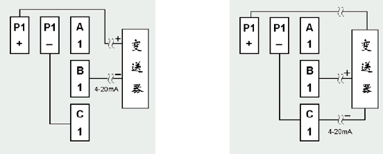 SWP-TSR200中长图彩色无纸记录仪二线制变送器接线