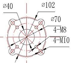 PSQ角行程执行机构安装尺寸