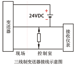 三线制变送器接线示意图