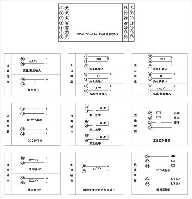 SWP-LCD-NLQ812热量积算接线图