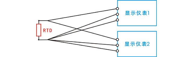 1支热电阻不能同时连接2台显示仪表 