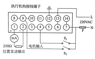 DKZ直行程电动执行机构接线端子