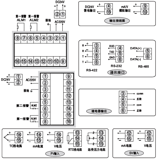 SWP-ND425阀位控制调节器接线图