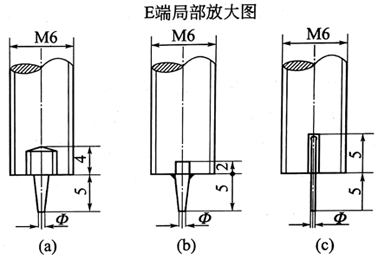 压力表起针器顶针制作示意图