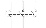 接触器主触头图形符号