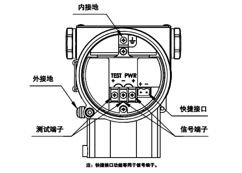 单晶硅微差压变送器接线图