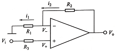 同相放大器电路原理图