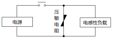 继电器触点保护电路之压敏电阻方式