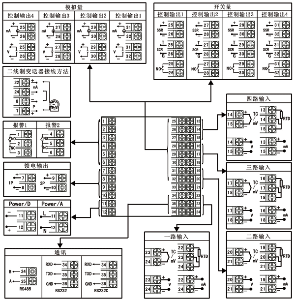 四路调节器接线图