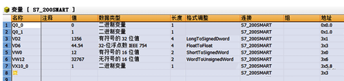 WinCC的变量管理器查看变量值