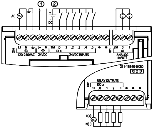 6ES7 211-1BE40-0XB0接线图