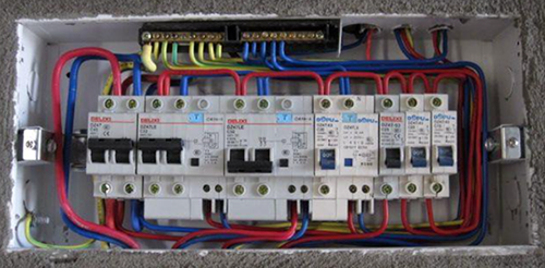 照明，空调挂机未使用RCD的家居配电箱图