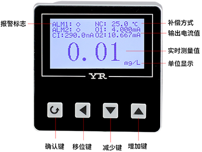 溶解氧在线监测仪中文图形界面