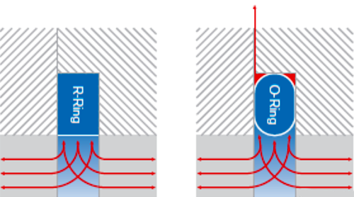 R型圈与O型圈