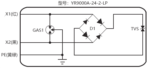 二线制现场仪表用信号电涌保护器原理图