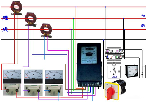 电流互感器的接线图